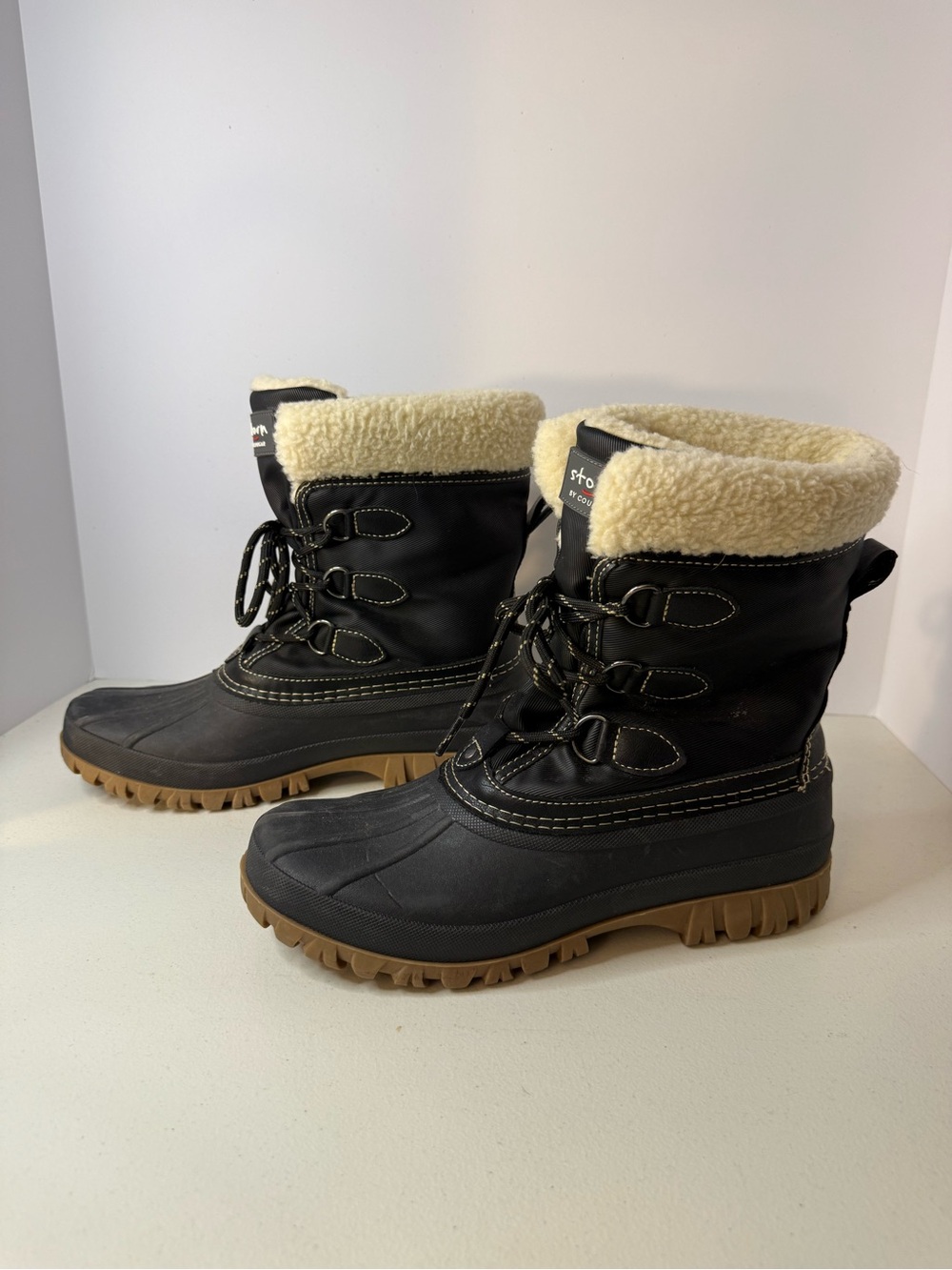 Storm by Cougar Cassidy V Black Waterproof Winter Snow Boots Size 10 Faux Fur